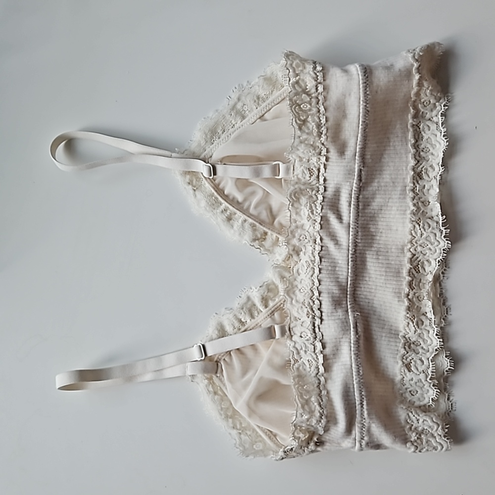 Aerie Ivory Lace Bralette - Size M - Picture 6 of 6